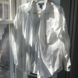 Vintage white Ralph Lauren button down